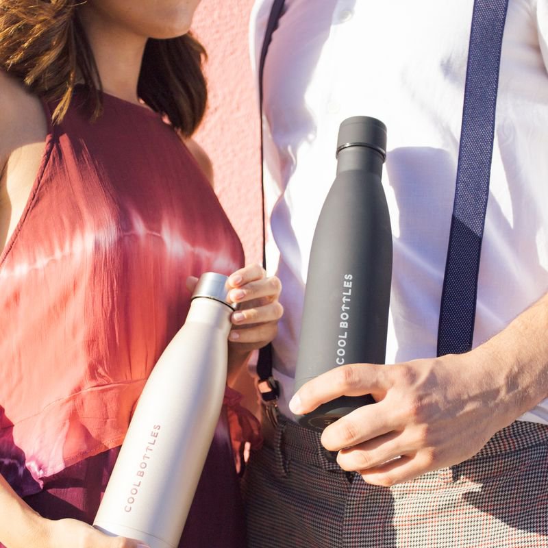 COOLBOTTLES - Cool Bottles Zakrętka 260-350-500 ml Mono Black