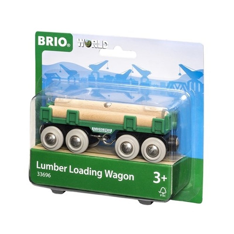 BRIO World Wagon z Drewnem