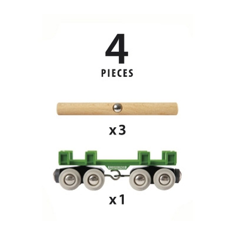 BRIO World Wagon z Drewnem