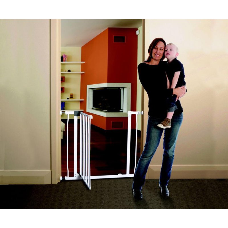 Dreambaby - Bramka bezpieczeństwa Liberty (W: 75-82cm x H: 76cm) - biała