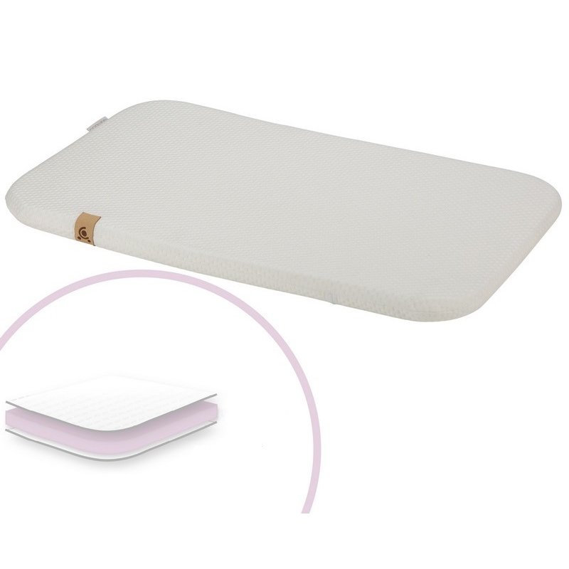 CuddleCo - Materac do kosza Mojżesza Little Me 83x50 cm bambus