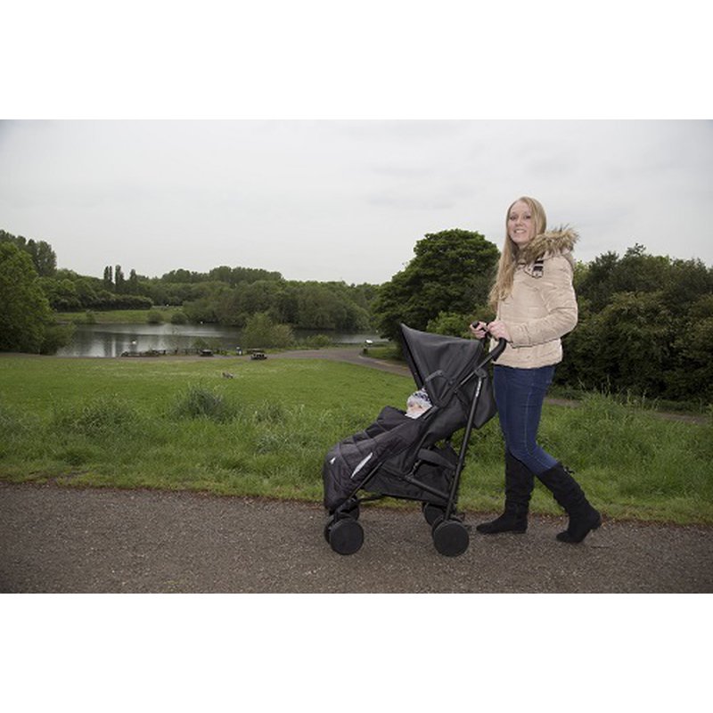 CuddleCo - Śpiworek do nosidełka/wózka/fotelika 3w1 Comfi-Cape - khaki/czarny