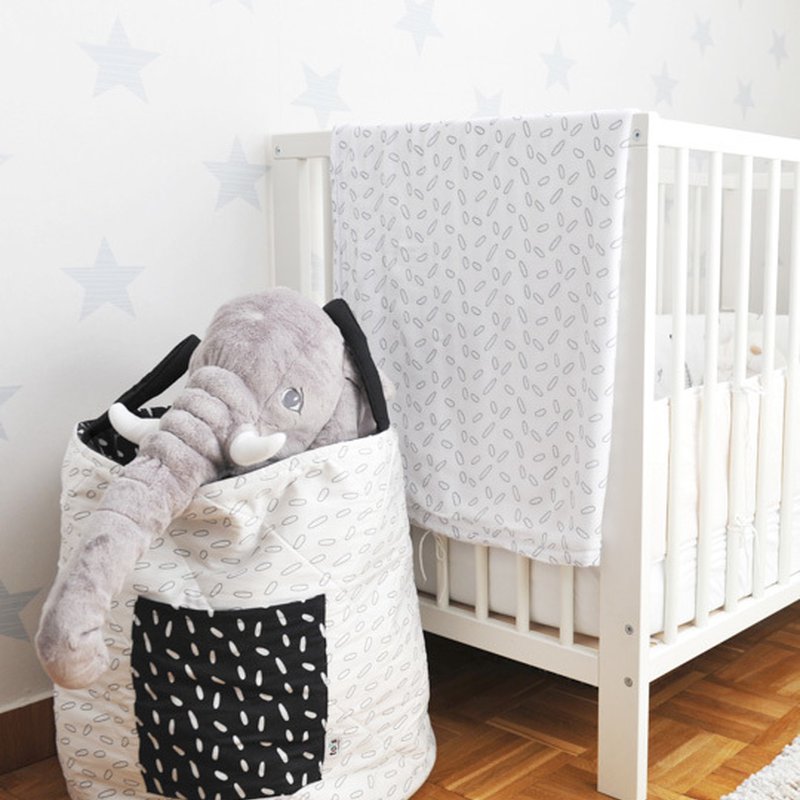 ToTs - Kocyk bambusowy dla dziecka 3-warstwowy 100x100 cm - Liście