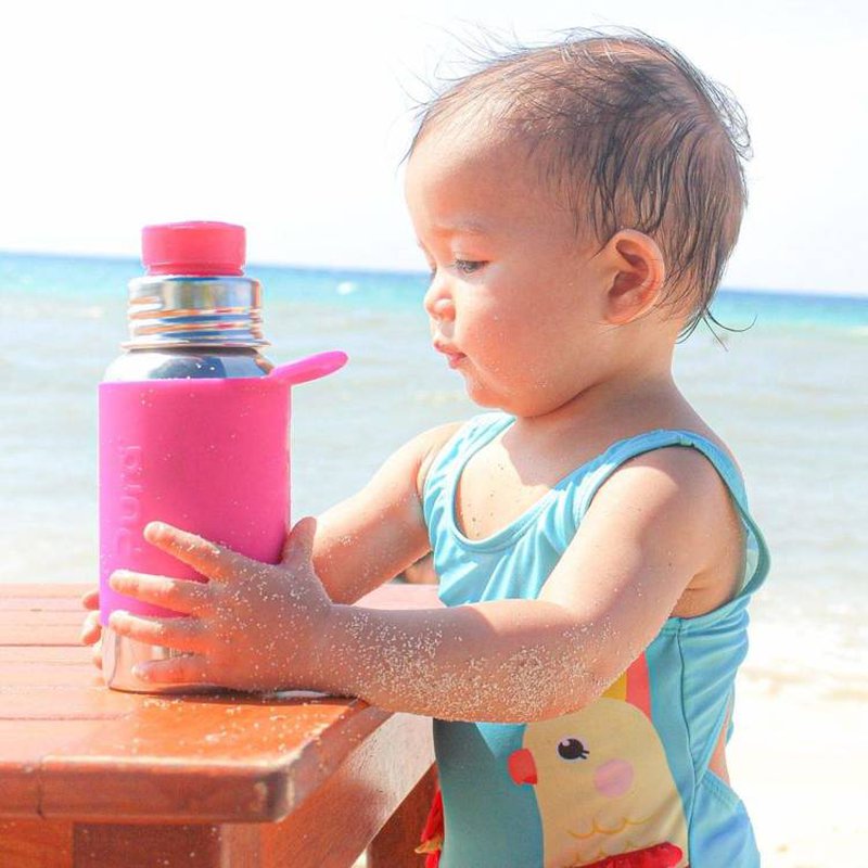 Butelka stalowa Big Mouth® Sport 550 ml, różowa swirl, Pura