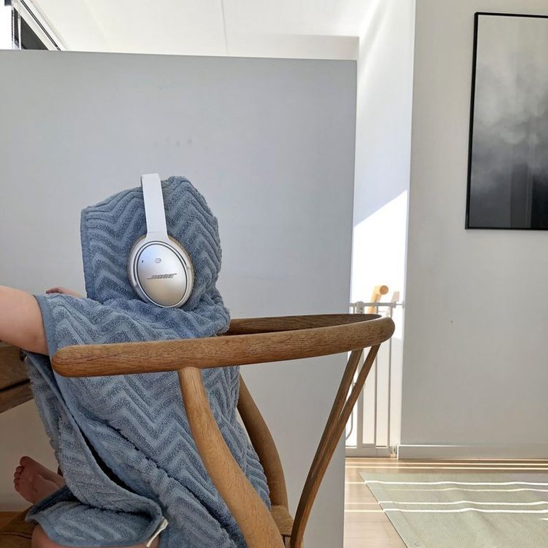 Filibabba Poncho Zigzag Powder Blue FILIBABBA