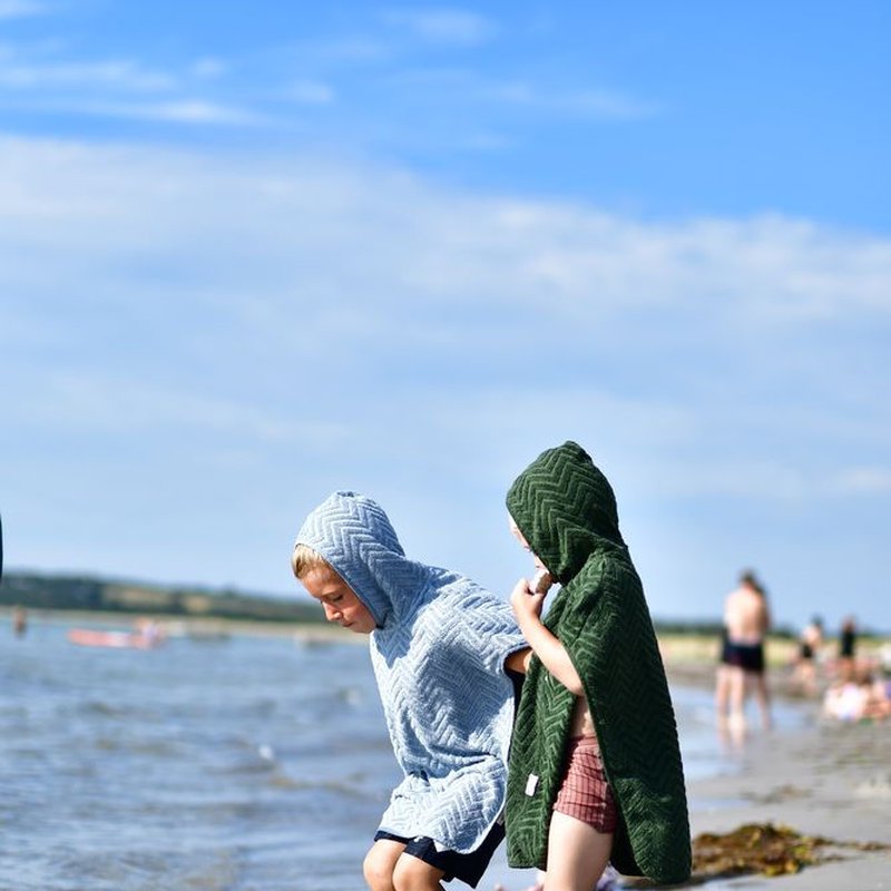 Filibabba Poncho Zigzag Powder Blue FILIBABBA