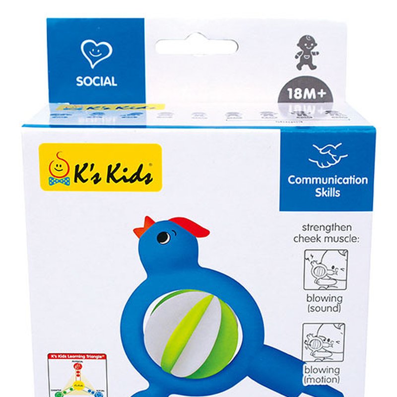 K's Kids First Developmental Toys - Zabawka edukacyjna - Gwizdek Ptaszek