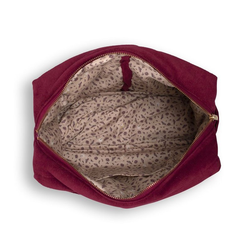 Filibabba Kosmetyczka duża Sztruks Deeply Red FILIBABBA