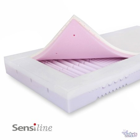 Babys Zone - Materac do łóżeczka SensiLine VIENA LATEX 120x60 + pokrowiec Sensi