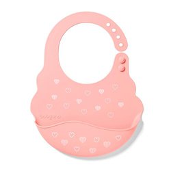 BABYONO - 829/04 Silikonowy śliniak z regulowanym zapięciem