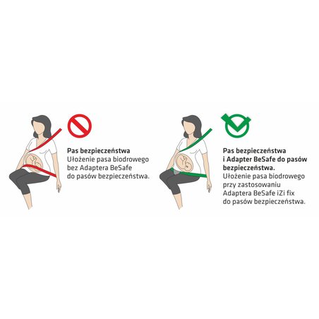 BeSafe akcesoria - Adapter BeSafe iZi fix do pasów bezpieczeństwa dla kobiet w ciąży