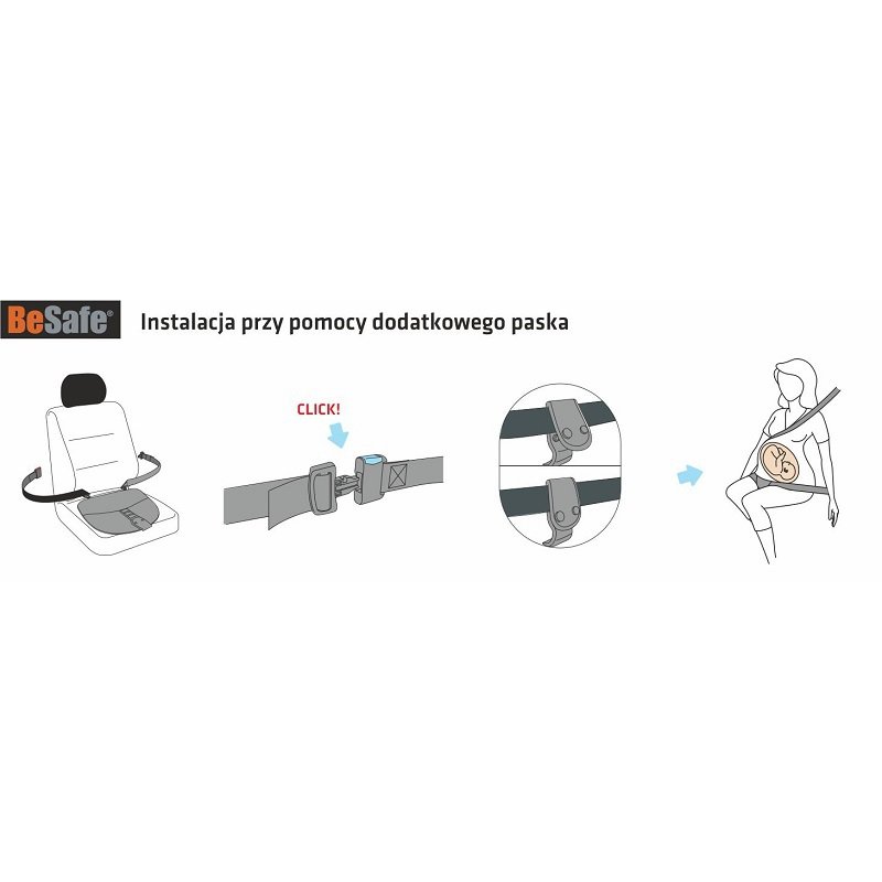 BeSafe akcesoria - Adapter BeSafe iZi fix do pasów bezpieczeństwa dla kobiet w ciąży