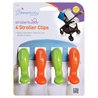 Dreambaby - Klipsy do wózka - 4 szt. - 2x zielony; 2x pomarańczowy