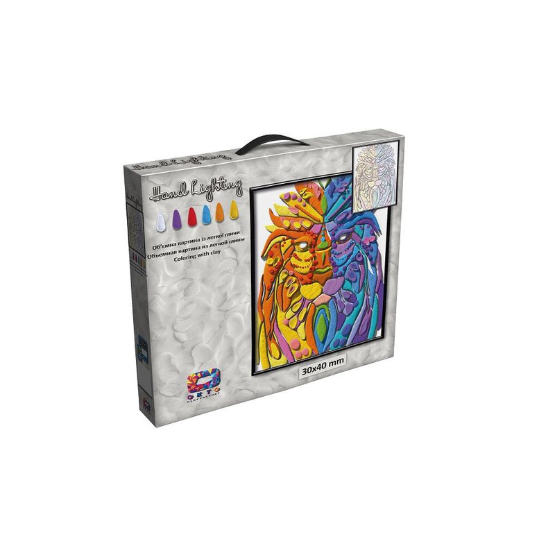 LovinDo - Zrób swój obraz z ciastoliny Lew