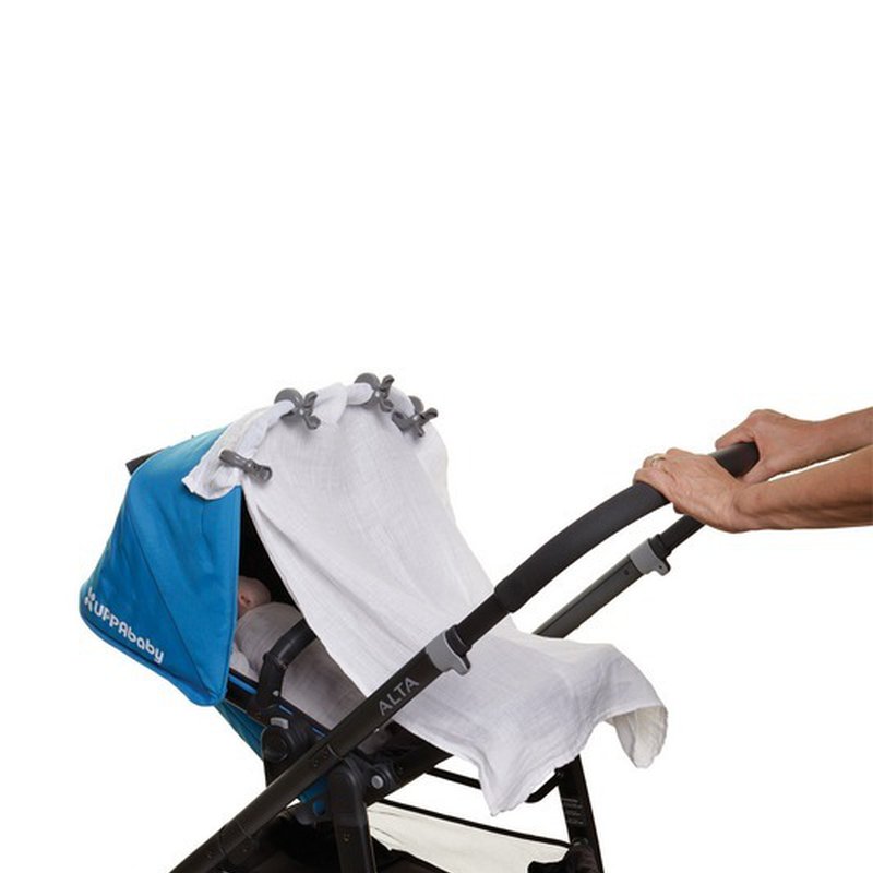 Dreambaby - Klipsy do wózka - 4 szt. - szare