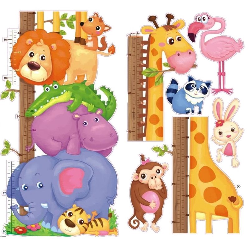 MARKO - Dekoracje Ścienne - Dekoracja ścienna - Miarka wzrostu - Safari