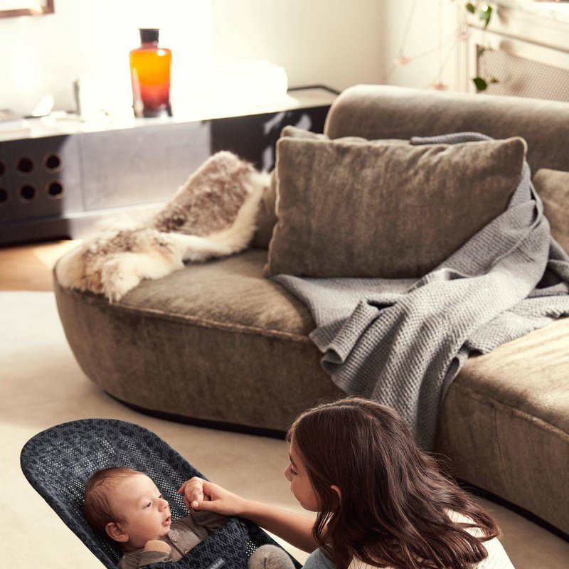 BABYBJORN - leżaczek BLISS MESH - Antracytowy/Leopard