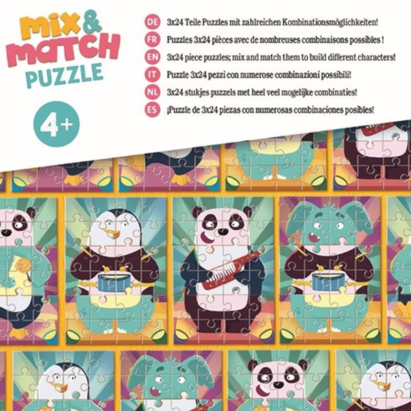 Ravensburger Mix&Match Puzzle Zwierzaczki