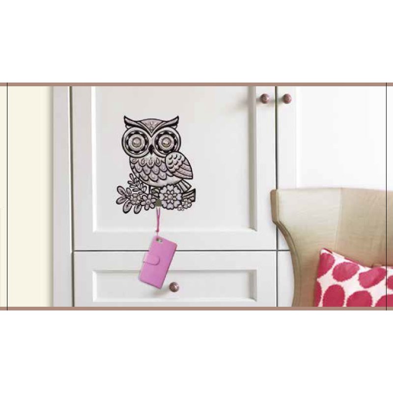 MARKO - Dekoracje Ścienne - Dekoracja ścienna 3D - wieszak Sowa