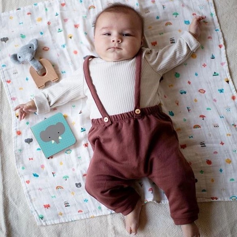 Petit Collage Zestaw Dla Noworodka Słonik