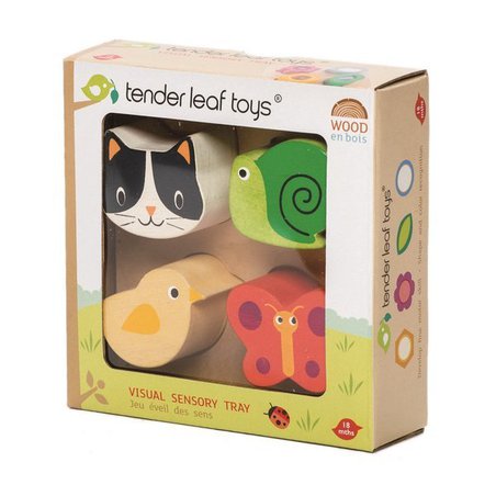 Drewniana zabawka sensoryczna - Zwierzęta - kształty i faktury, Tender Leaf Toys tender leaf toys