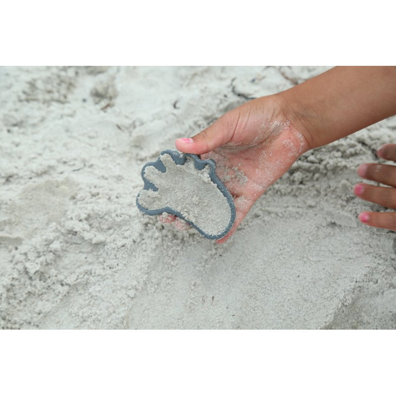 Funkit world - Silikonowe Foremki do piasku 4 szt. Scrunch - Ciemny Zielony