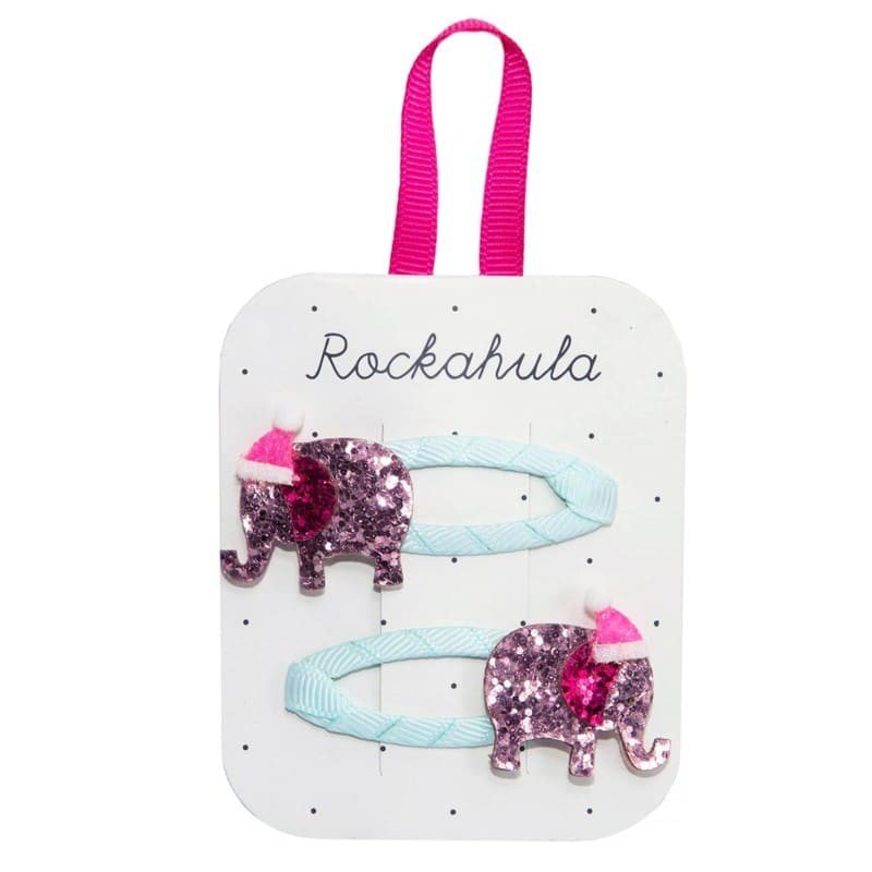 Rockahula Kids - spinki do włosów Santa Elephant