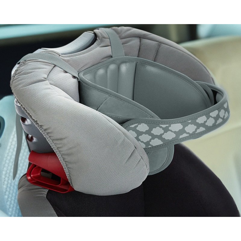 NapUp - Opaska podtrzymująca głowę w foteliku samochodowym - szara