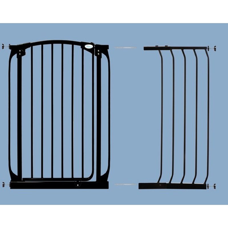 Dreambaby - Rozszerzenie bramki bezpiecz.Chelsea-36cm(wys. 1m)-czarne(brąz.karton)