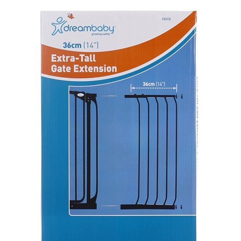 Dreambaby - Rozszerzenie bramki bezpiecz.Chelsea-36cm(wys. 1m)-czarne(brąz.karton)