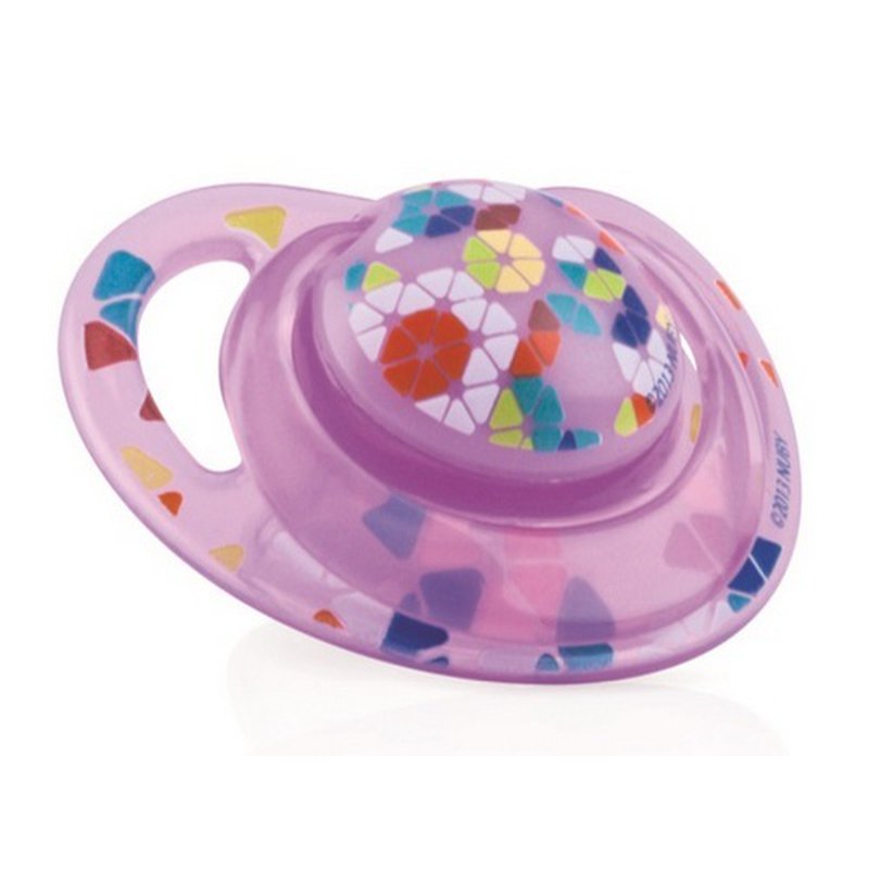 Smoczek silikonowy do uspokajania Nuby - ortodontyczny (0-6m)