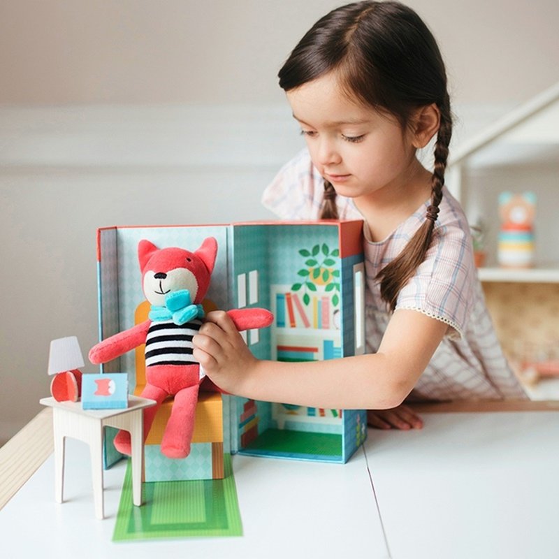 Petit Collage Przytulanka w Pudełku Lisek