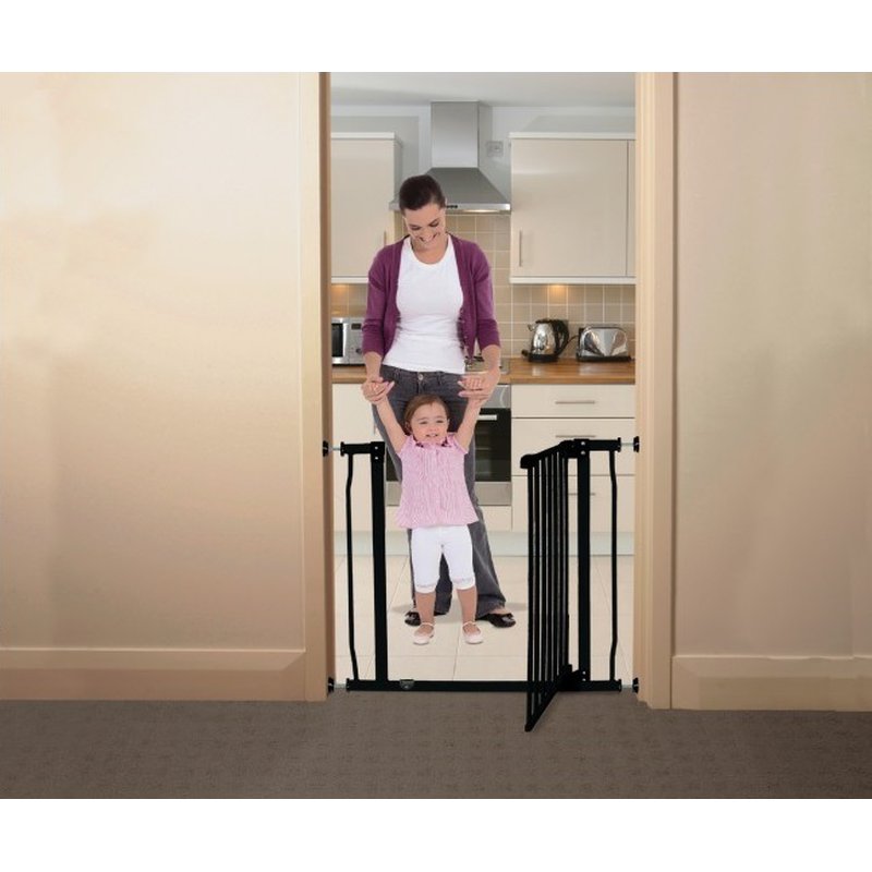 Dreambaby - Bramka bezpieczeństwa Liberty (W: 75-82cm x H: 76cm) - czarna