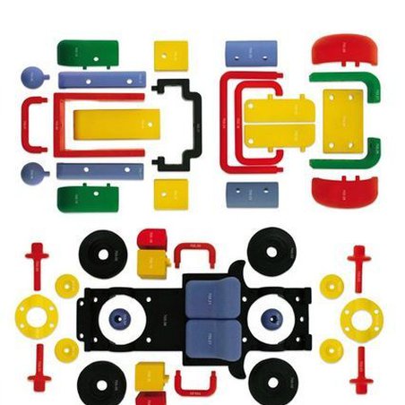 Mic-o-Mic - Zabawki konstrukcyjne - Wesoły konstruktor - Samochód terenowy
