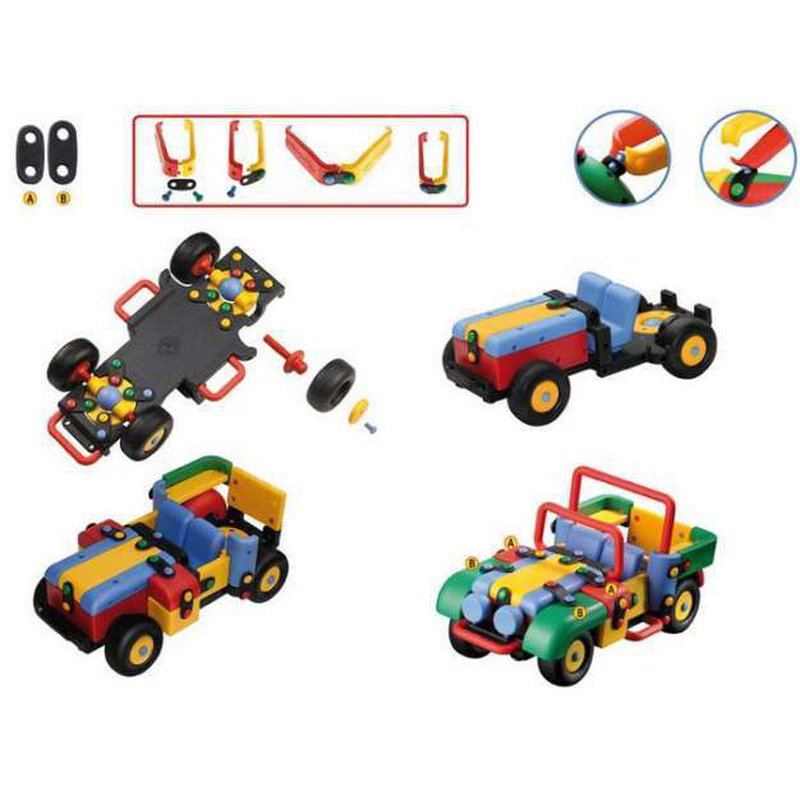 Mic-o-Mic - Zabawki konstrukcyjne - Wesoły konstruktor - Samochód terenowy