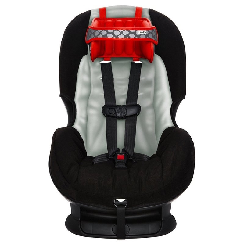 NapUp - Opaska podtrzymująca głowę w foteliku samochodowym - czerwona