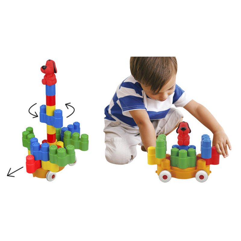 K's Kids - Klocki Popoboblocs - Turn Turn Loco 26 elementów