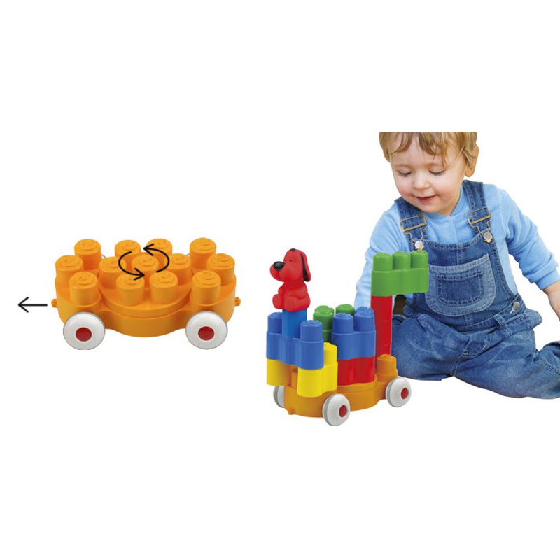 K's Kids - Klocki Popoboblocs - Turn Turn Loco 26 elementów