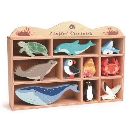 Drewniane figurki do zabawy - zwierzęta morskie, Tender Leaf Toys tender leaf toys Drewniane figurki do zabawy - zwierzęta morskie, Tender Leaf Toys tender leaf toys
