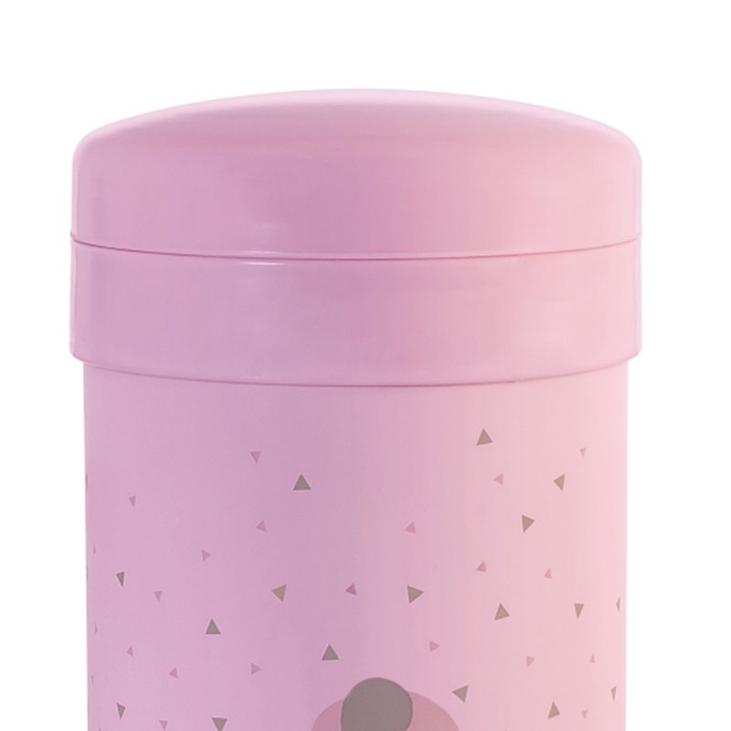 Miniland - Termos z 2 pojemnikami hermetycznymi na jedzenie Azure-Rose - różowy