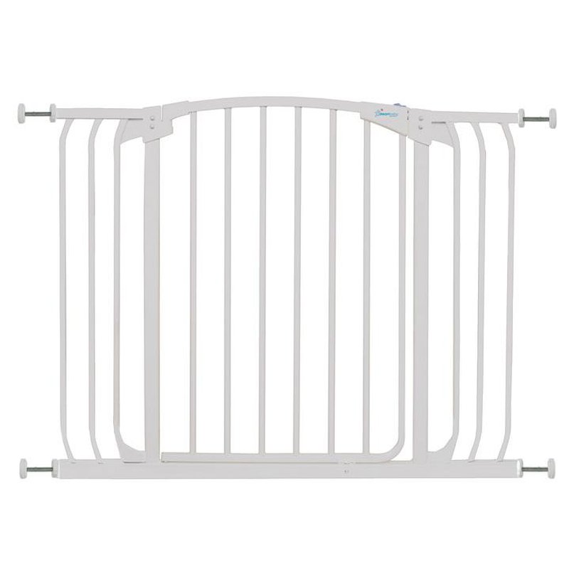 Dreambaby - Bramka bezpieczeństwa Chelsea- szeroka (W: 97-106cm x H: 75cm) - biała