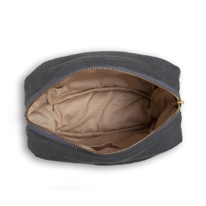 Filibabba Kosmetyczka mała Sztruks Stone Grey FILIBABBA