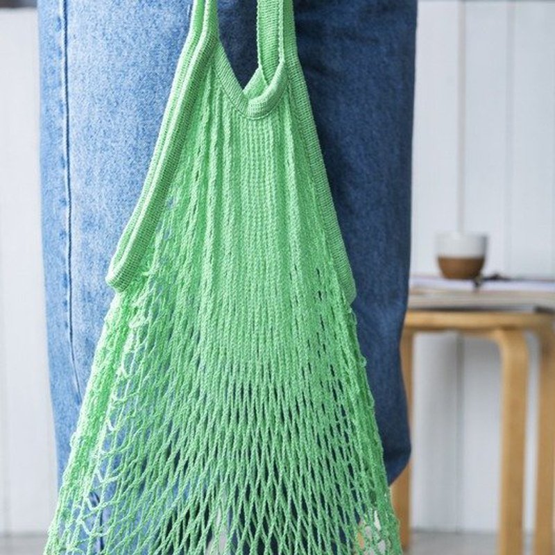 Siatkowa torba na zakupy, niebieska, Rex London