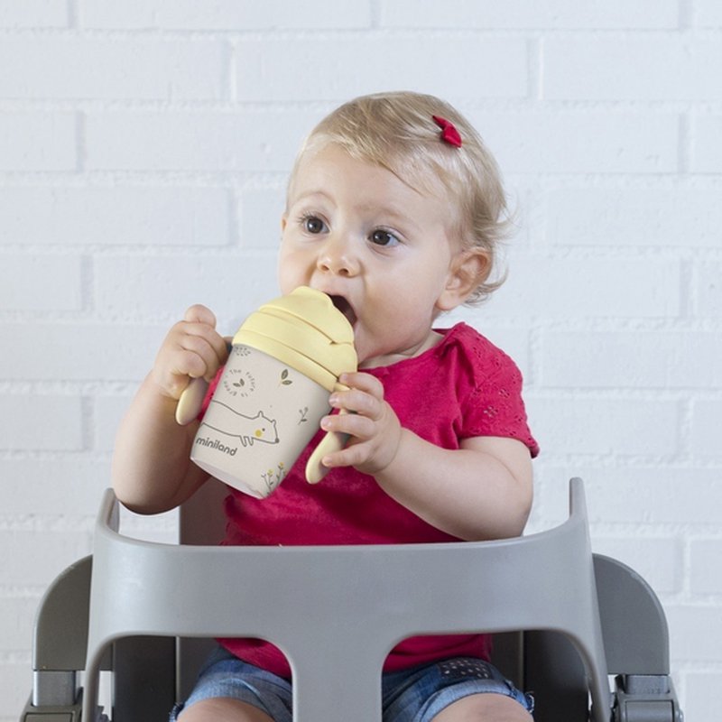 Miniland - Bambusowy zestaw do jedzenia dla dzieci ECO-friendly - Wiewiórka