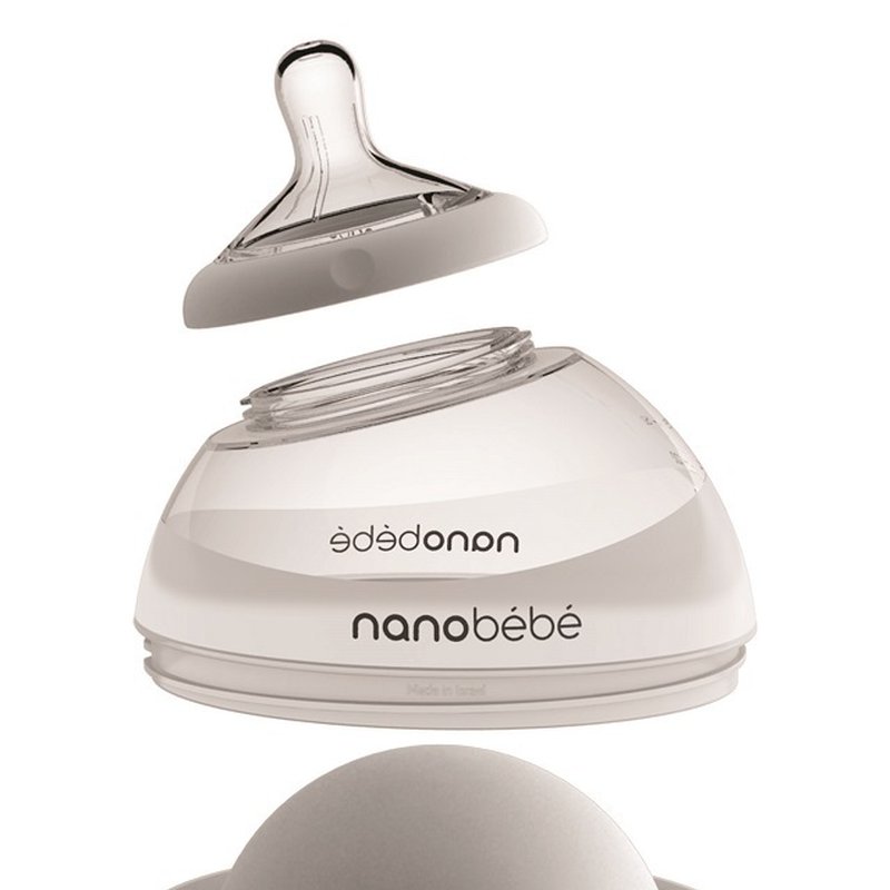 Smoczek silikonowy na butelkę Nanobebe - średni przepływ - 2 szt.