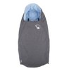 CuddleCo - Śpiworek wodoodporny Comfi-Extreme - szary melange/niebieski
