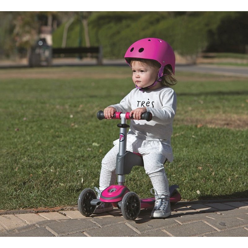 Kask rowerowy Smart Trike - rozmiar XS - różowy