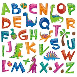 MARKO - Dekoracje Ścienne - Dekoracje ścienne 3D - literki Dinozaury