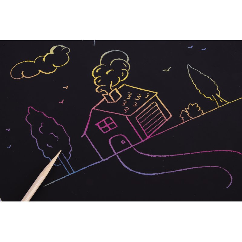 Zestaw wydrapywanek Apli Kids - Magic Scratch A4