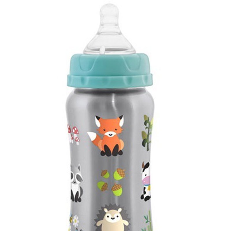 Miniland - Butelka termiczna ze stali nierdzewnej ze smoczkiem 180ml